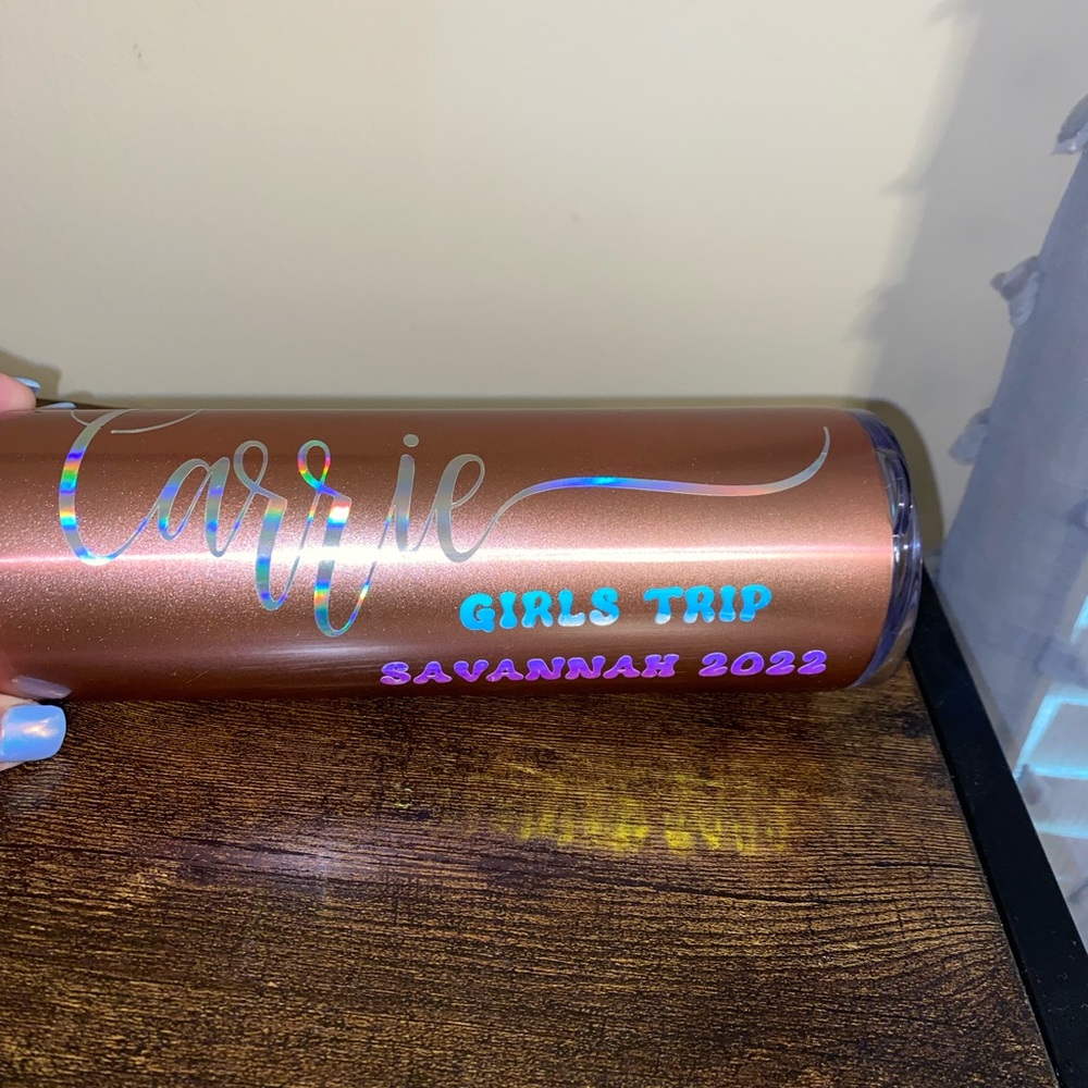 Custom 20oz Rose Gold Tumblers